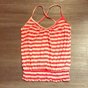 Stylebook Pink & White Striped Tank NWOT